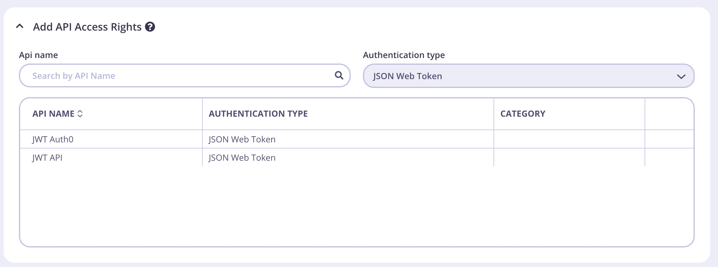 Tyk Policy access rights