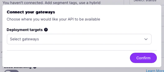 Choose where to deploy the API