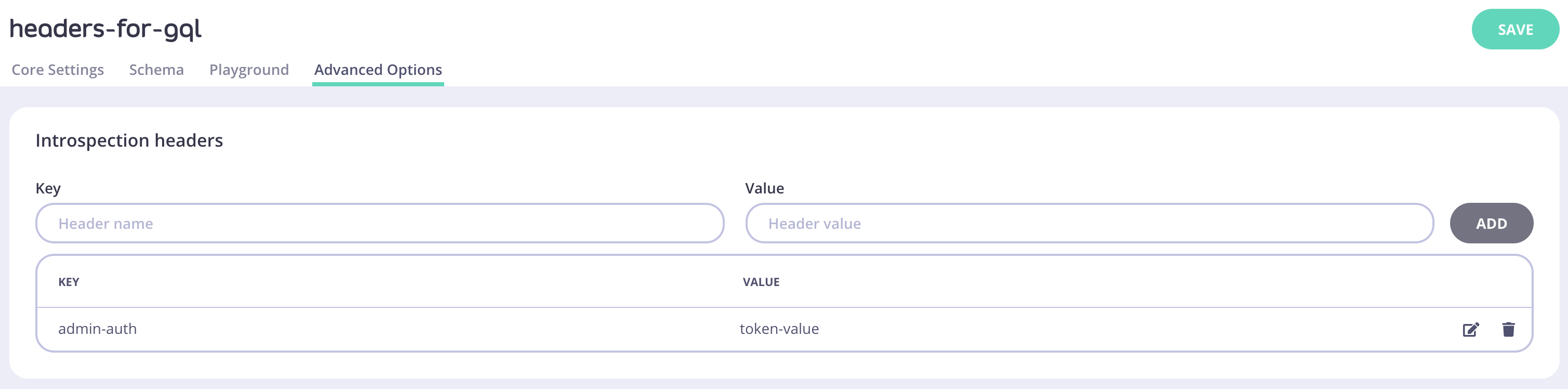 Introspection headers