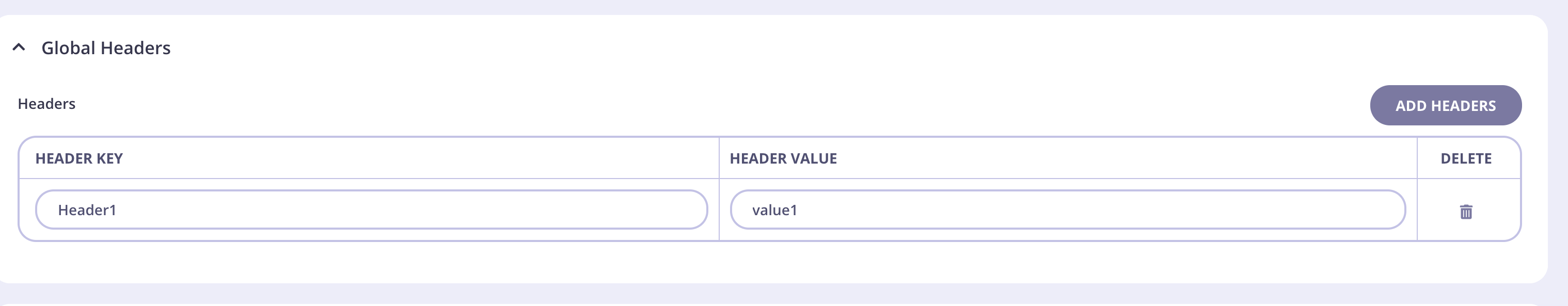 Add further Global headers in a supergraph