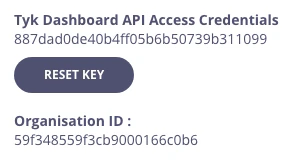 API key location