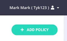 Add policy button