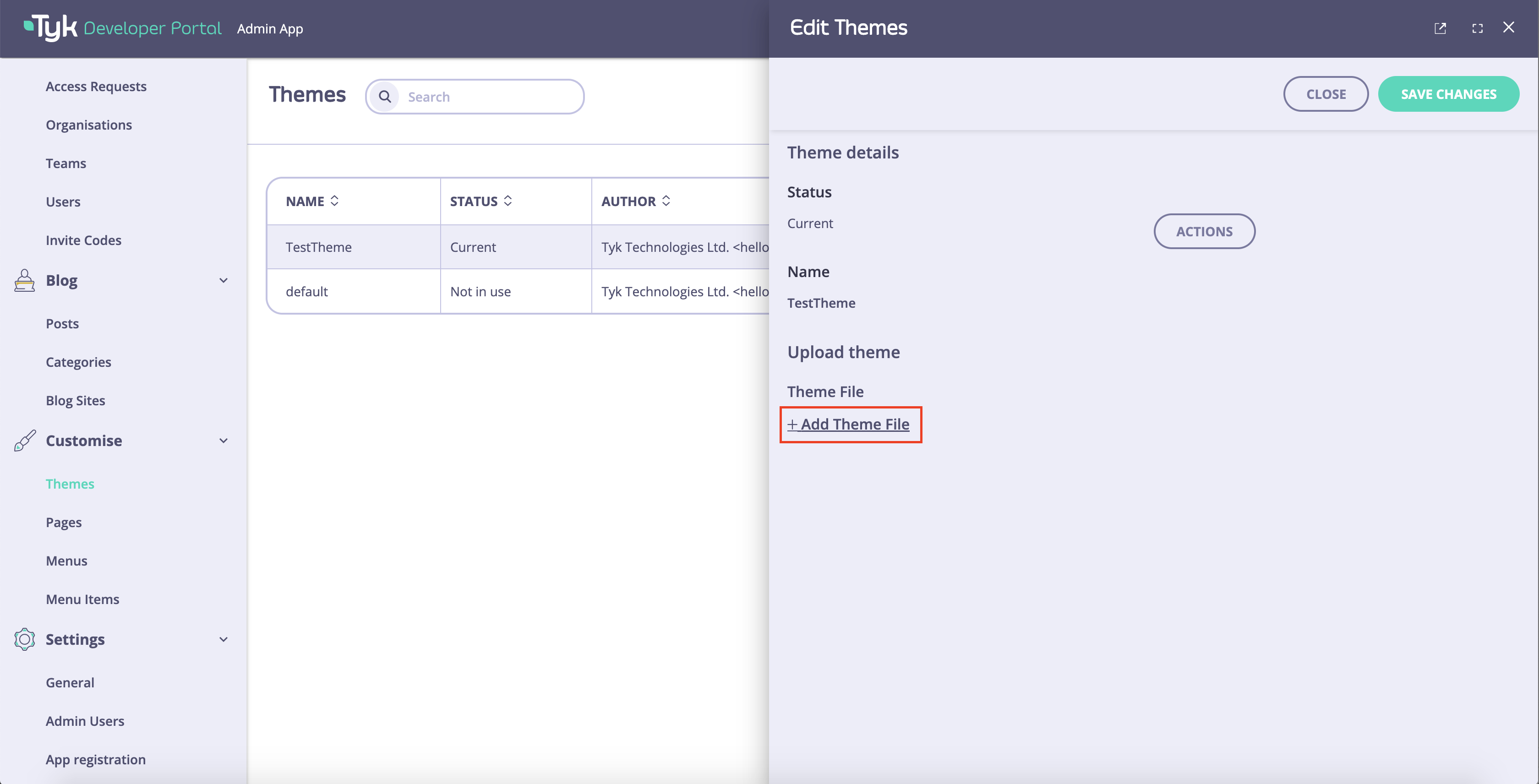 Add theme file