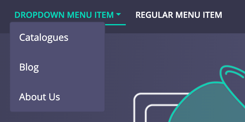 Dropdown menu item