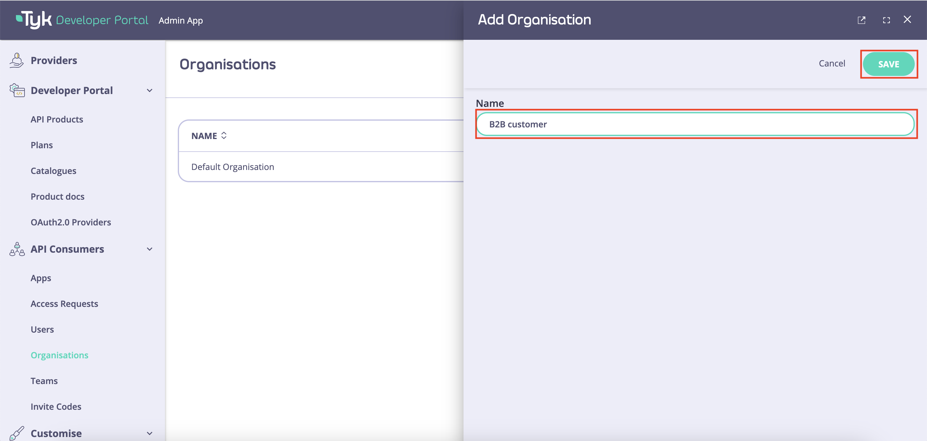 Name the new Organisation