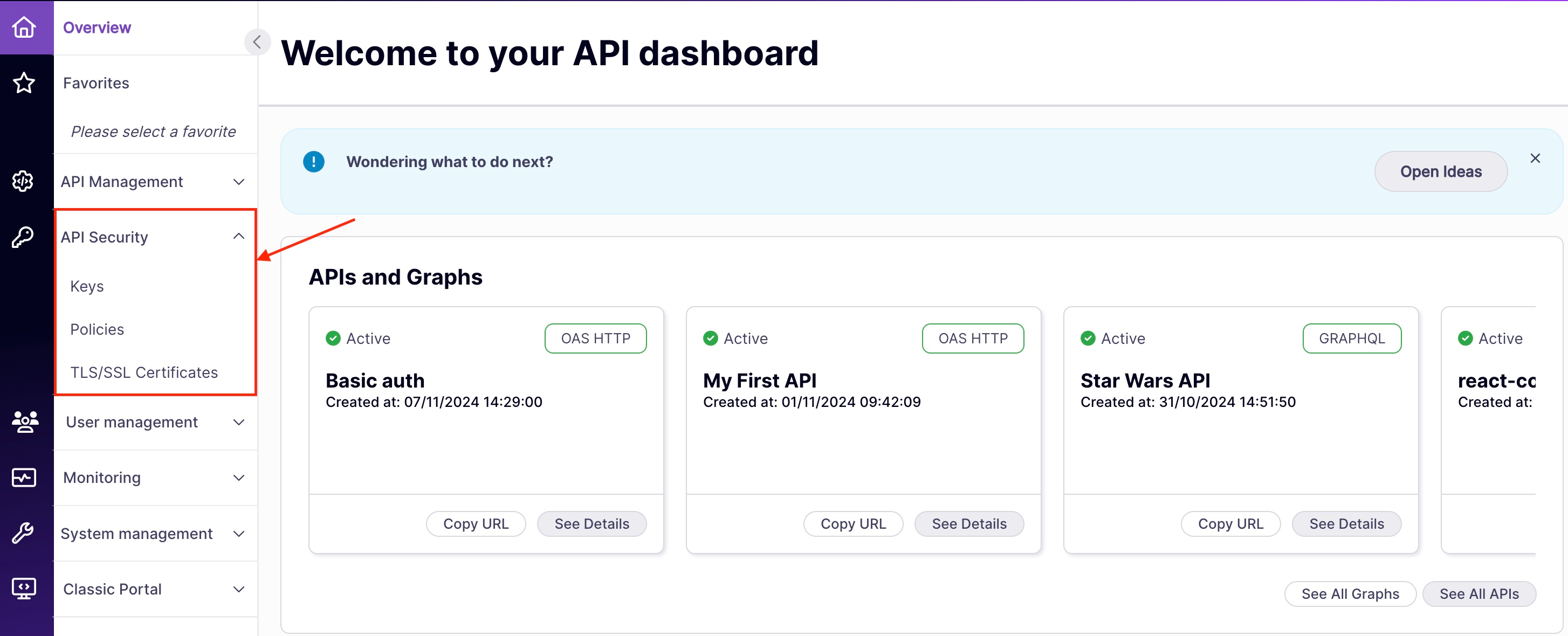 API Security Side Bar