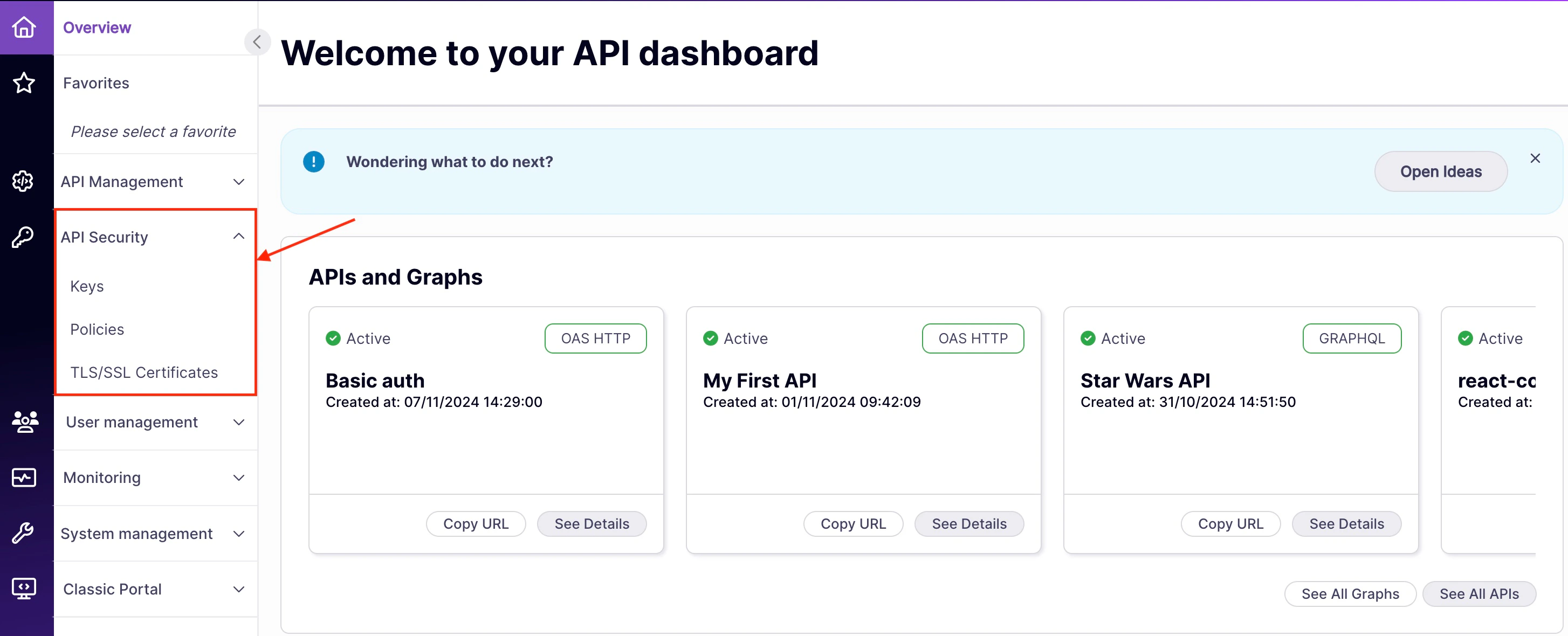 API Security Side Bar