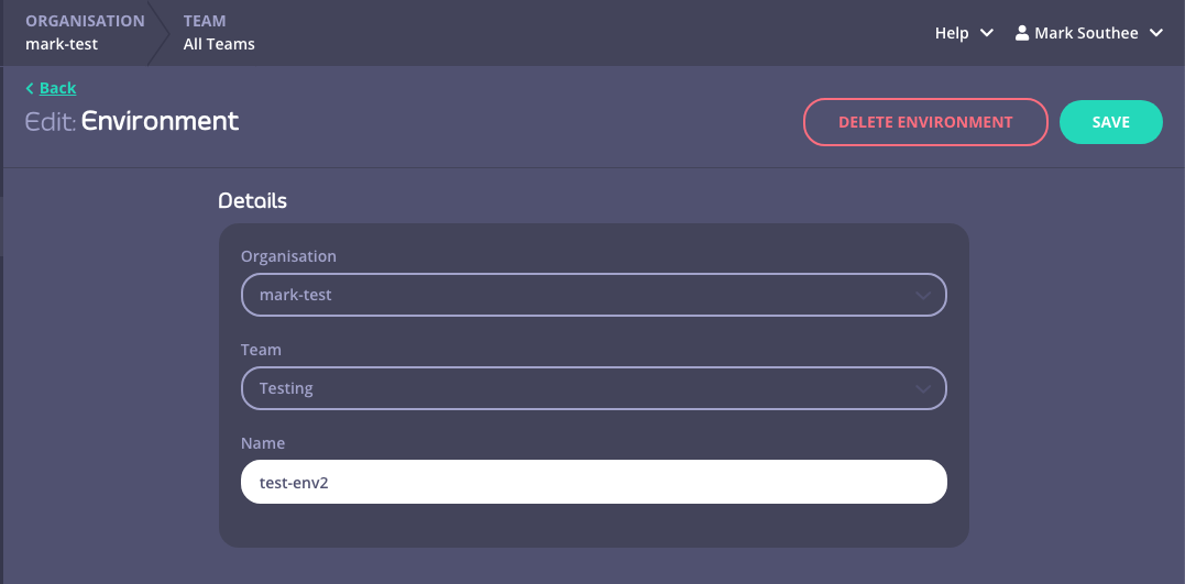 Delete or Rename Env
