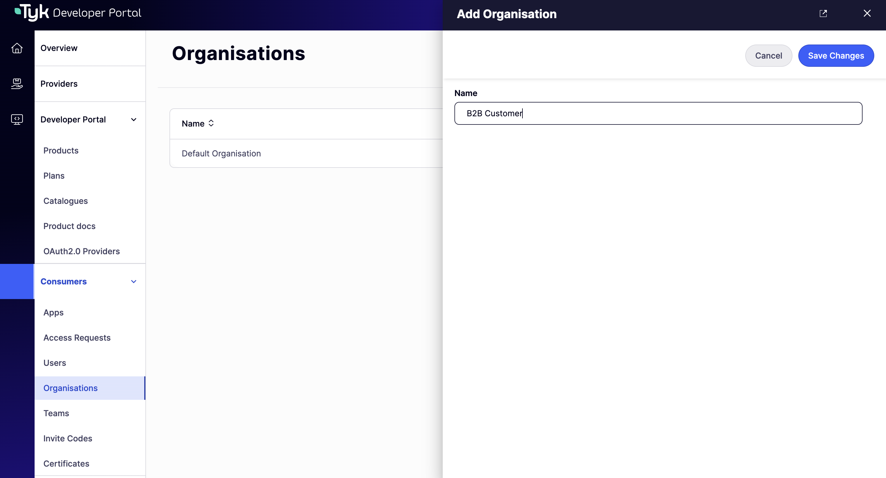 Name the new Organisation