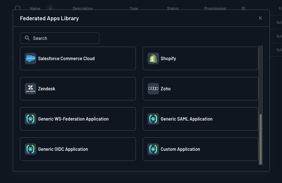 Descope Federated Apps Library
