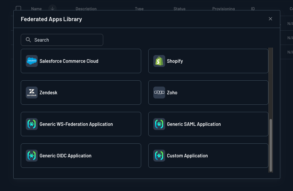 Descope Federated Apps Library
