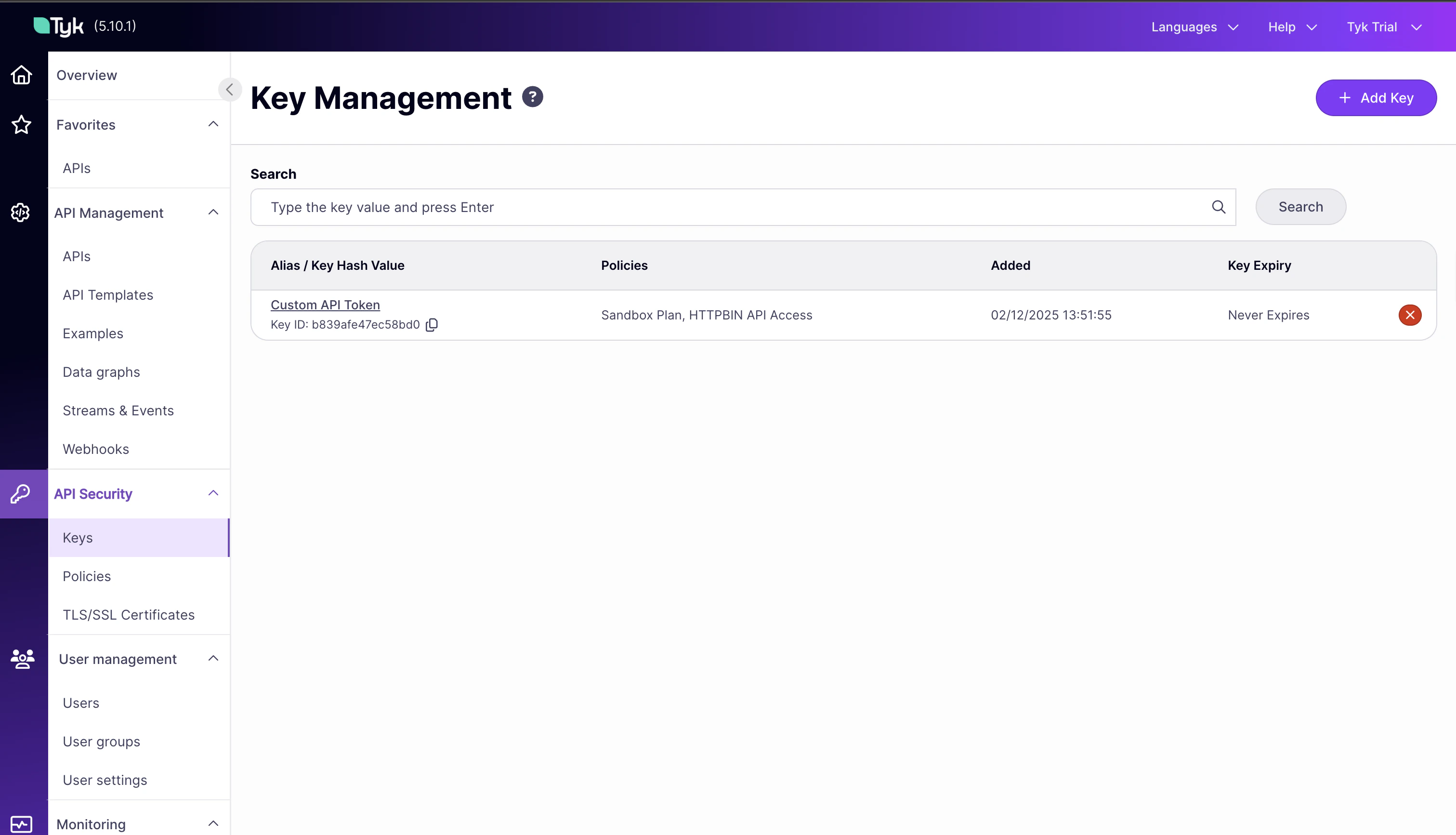 Custom Credentials Dashboard