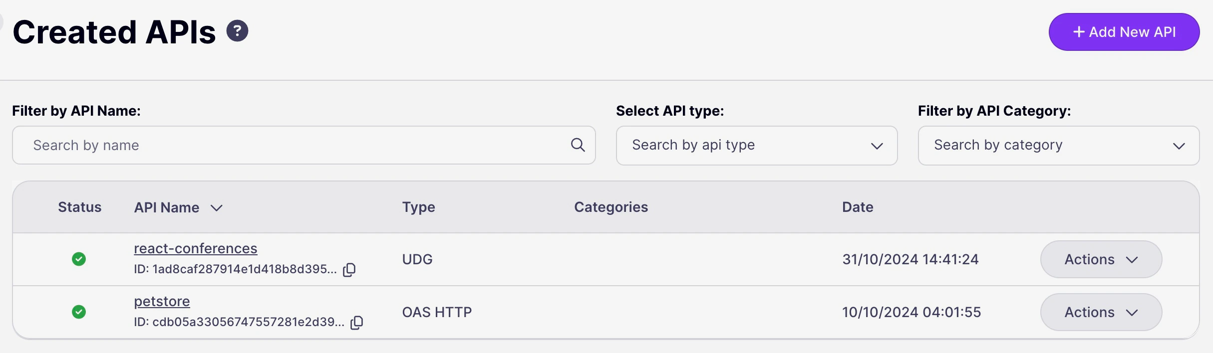 API Management APIs