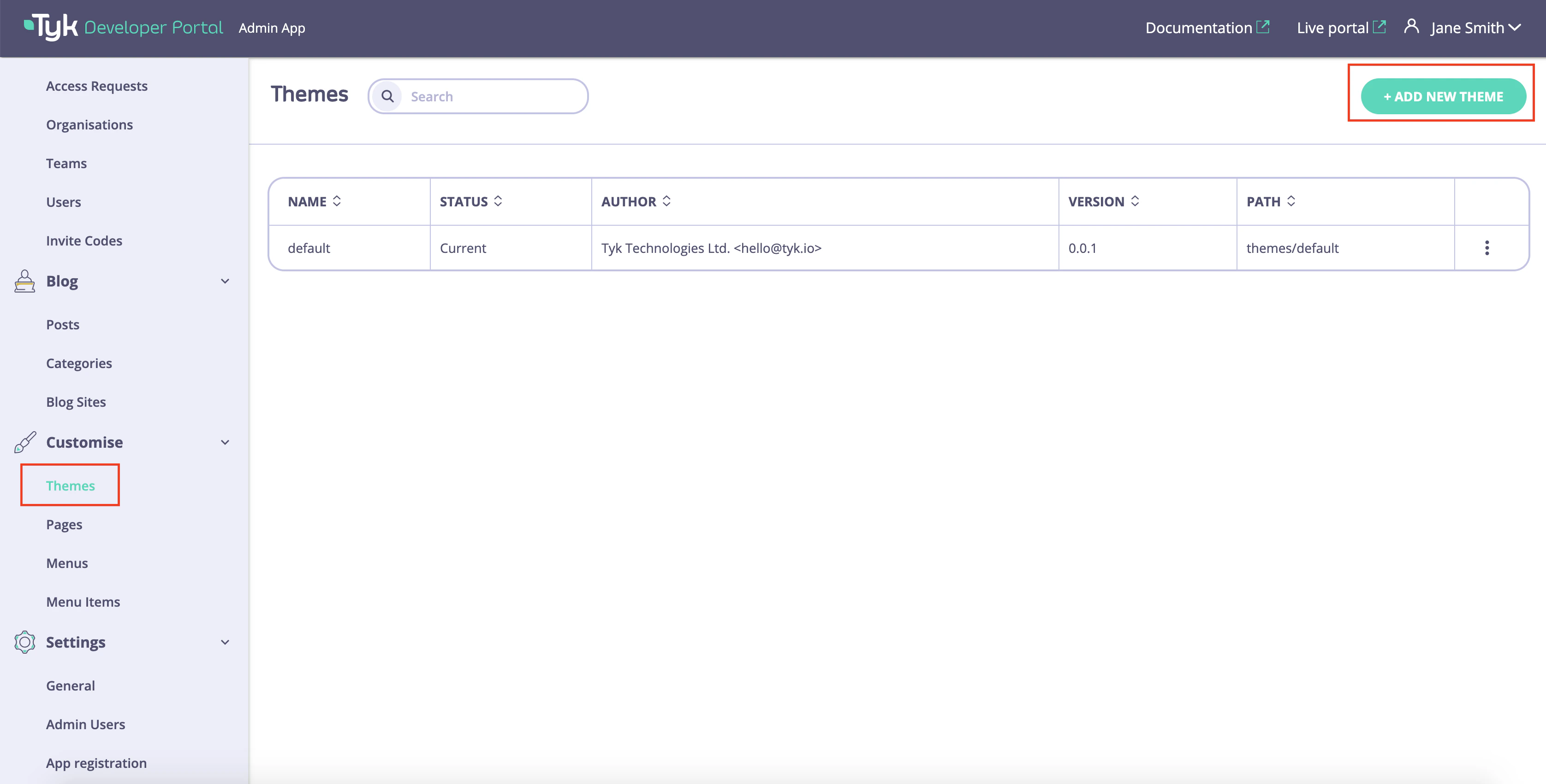 Add new theme