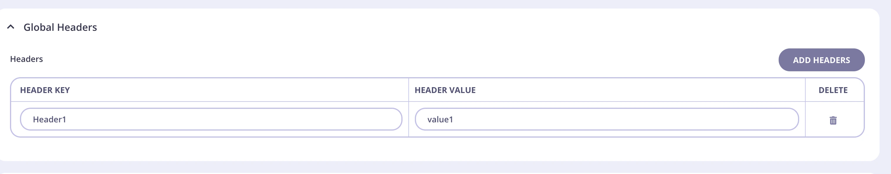 Add further Global headers in a supergraph