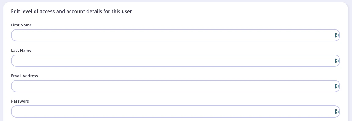User form