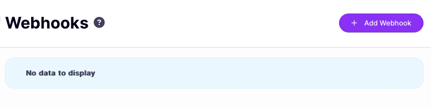 Add webhook button