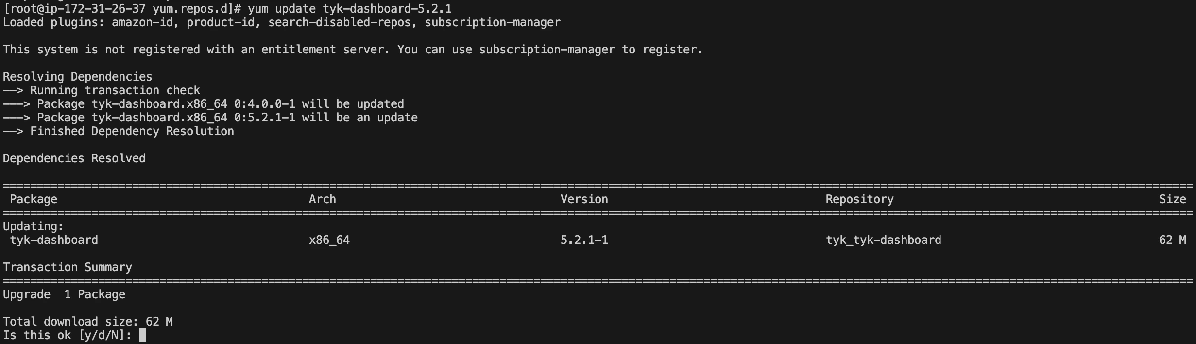 Update example