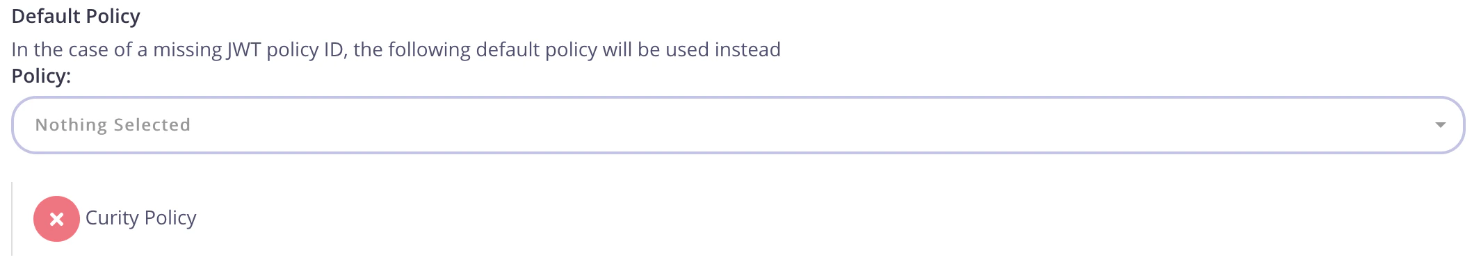 Configure policy