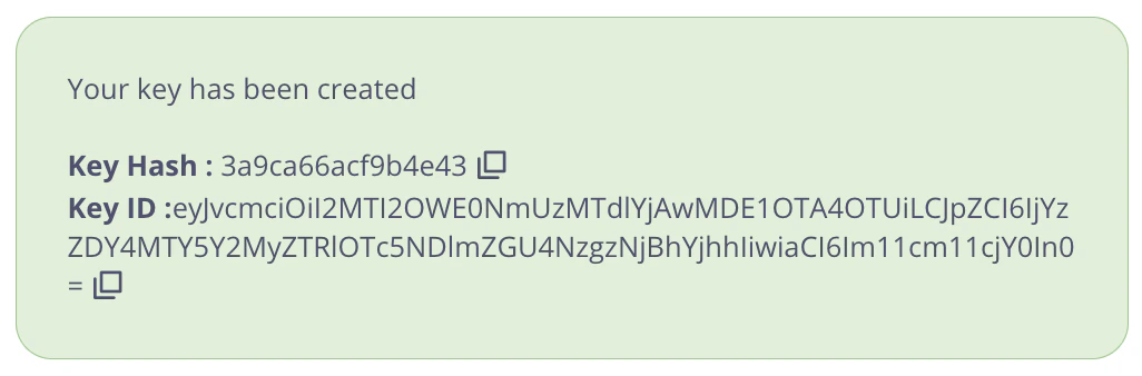DCR API Key