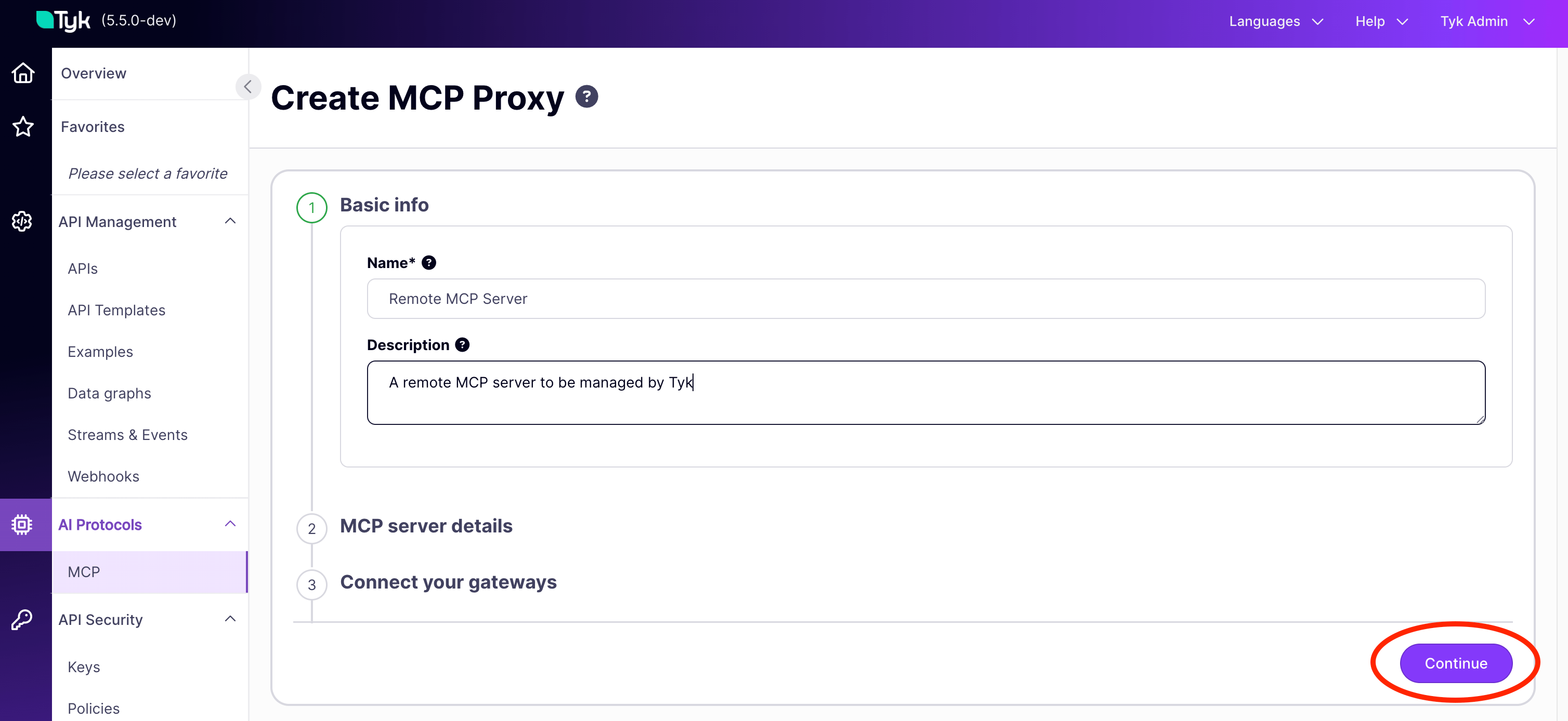 Create MCP proxy, step 1: basic information