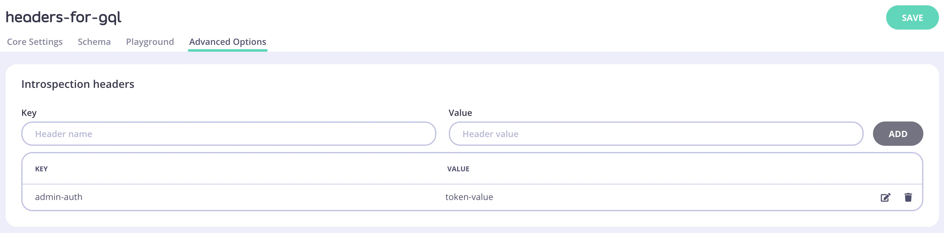Introspection headers