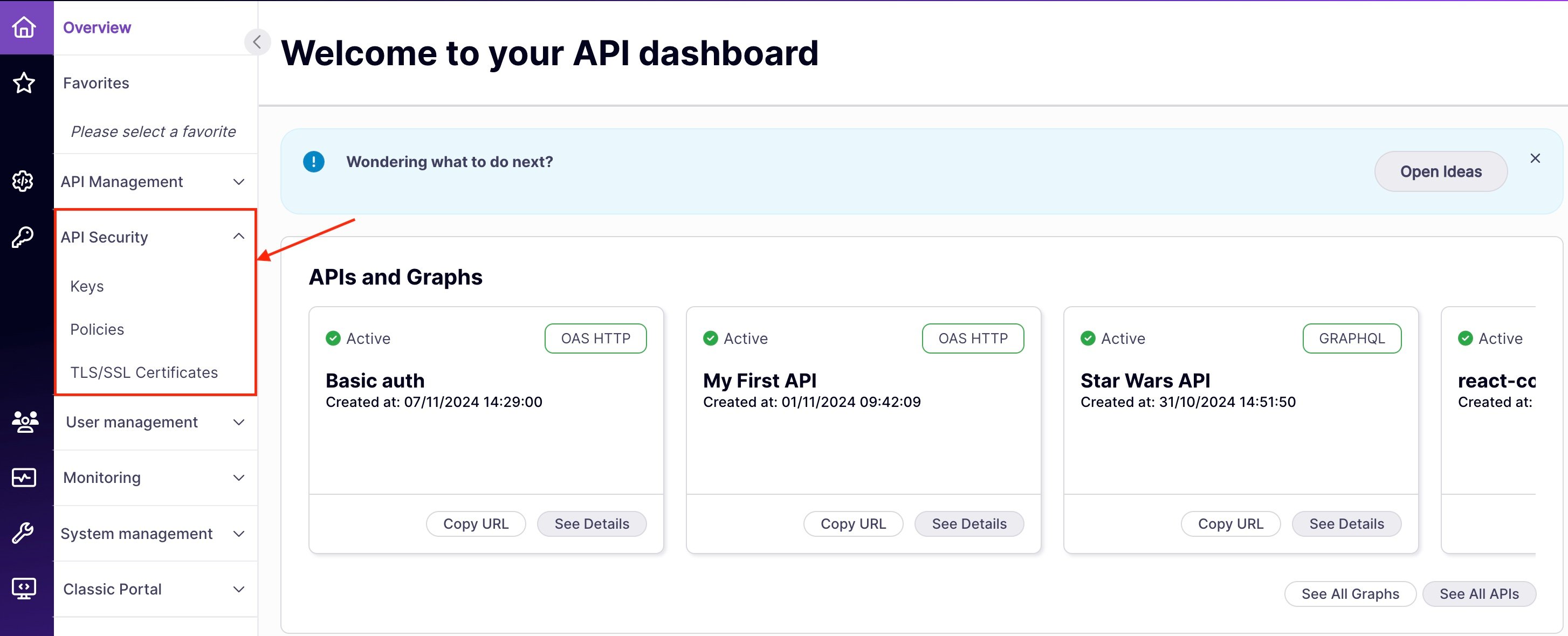 API Security Side Bar