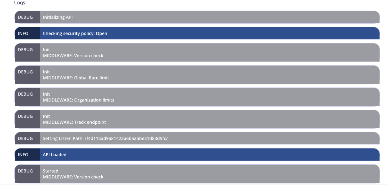 Debugging Logs