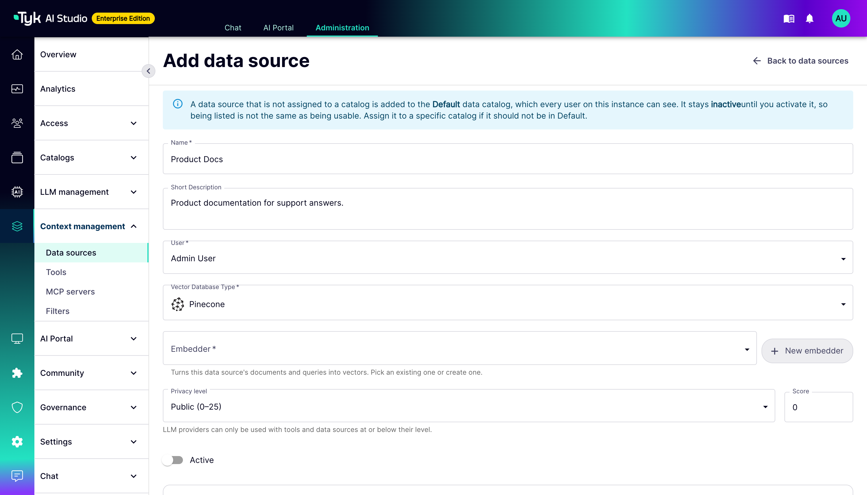 Datasource Config