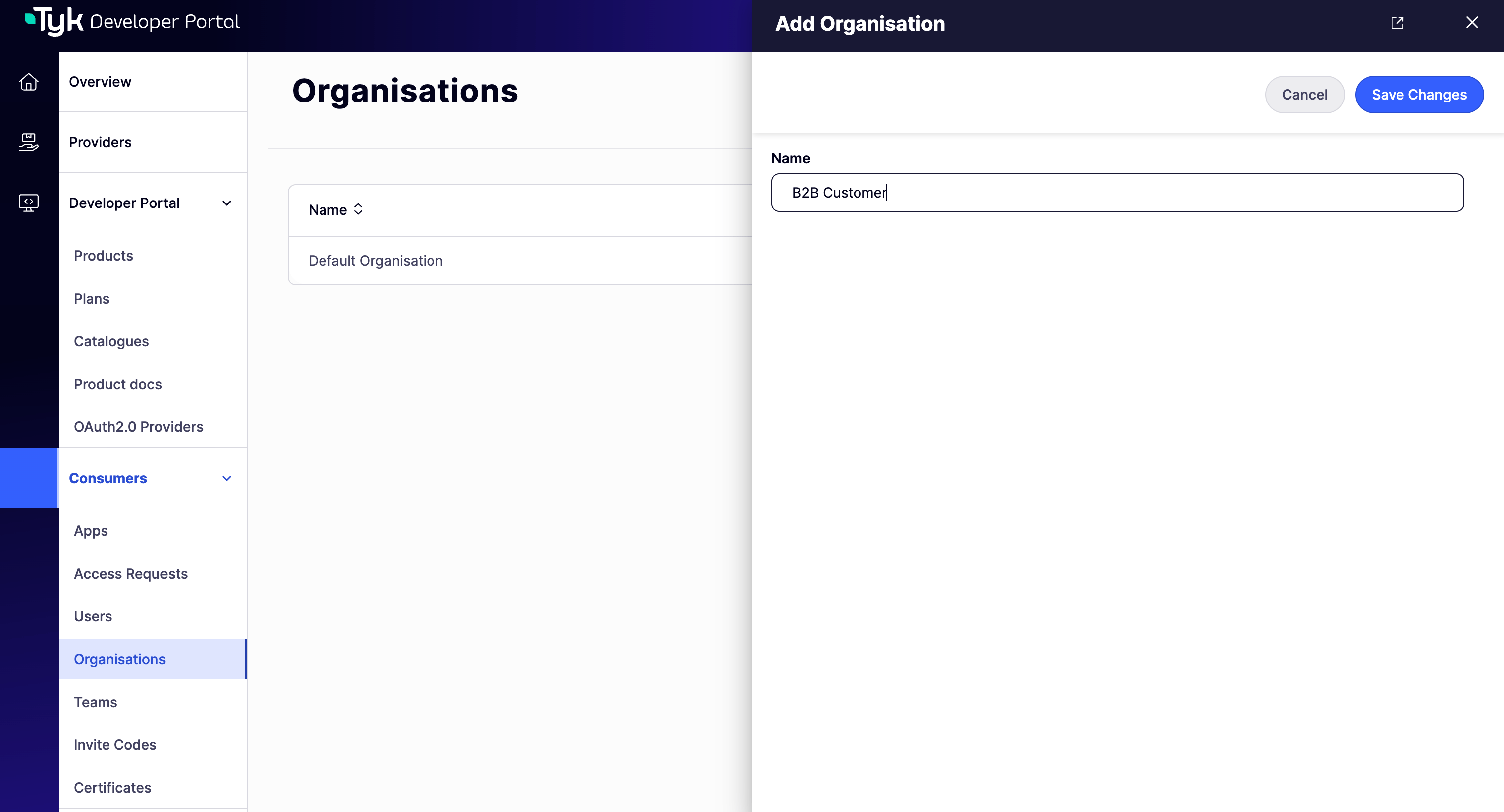 Name the new Organisation