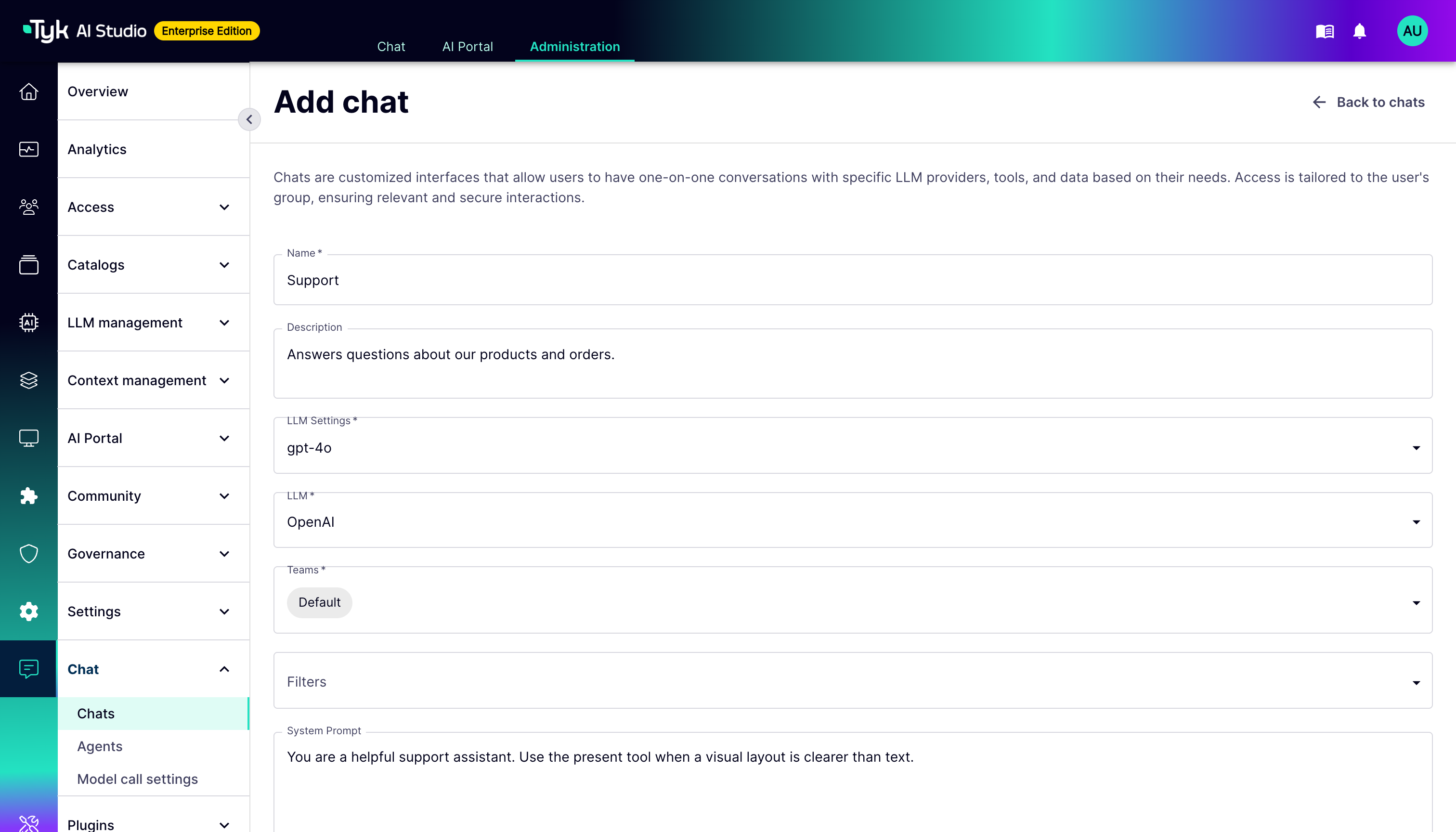 Chat Config