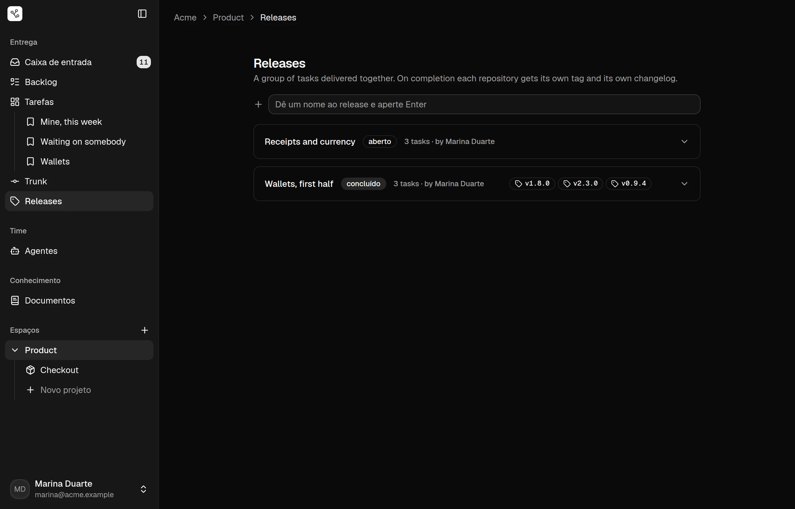 Releases do Tylon