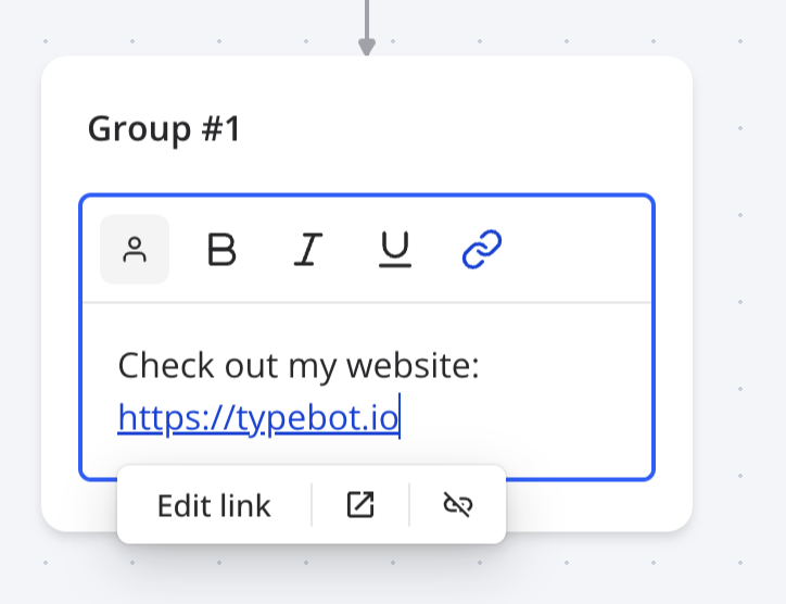 Text - Typebot Docs