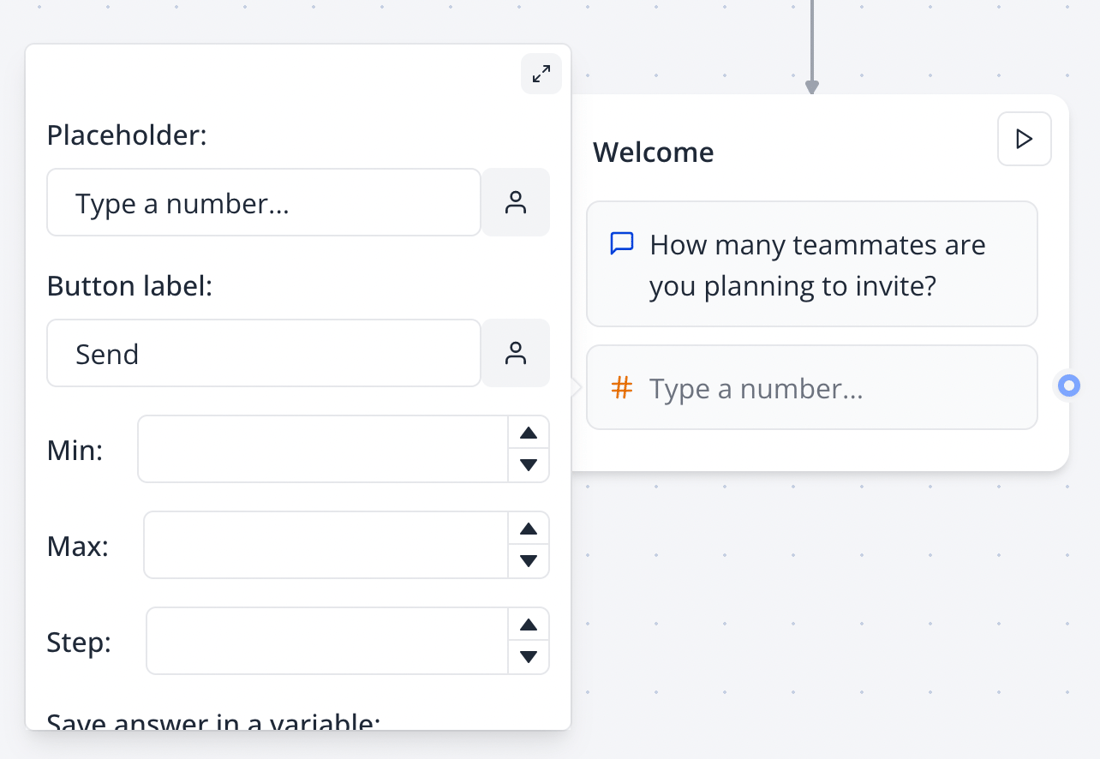 Number Bot App Number - Typebot Docs