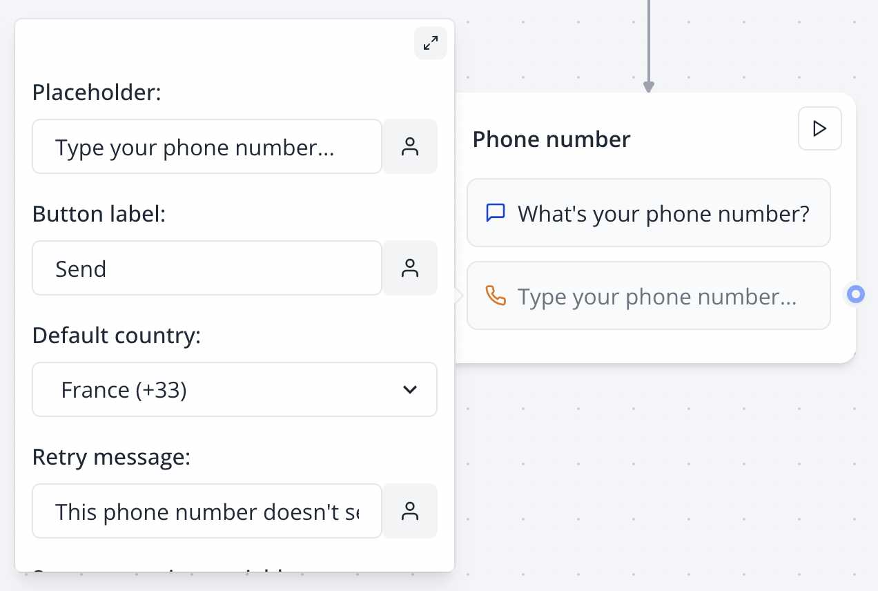 Phone - Typebot Docs