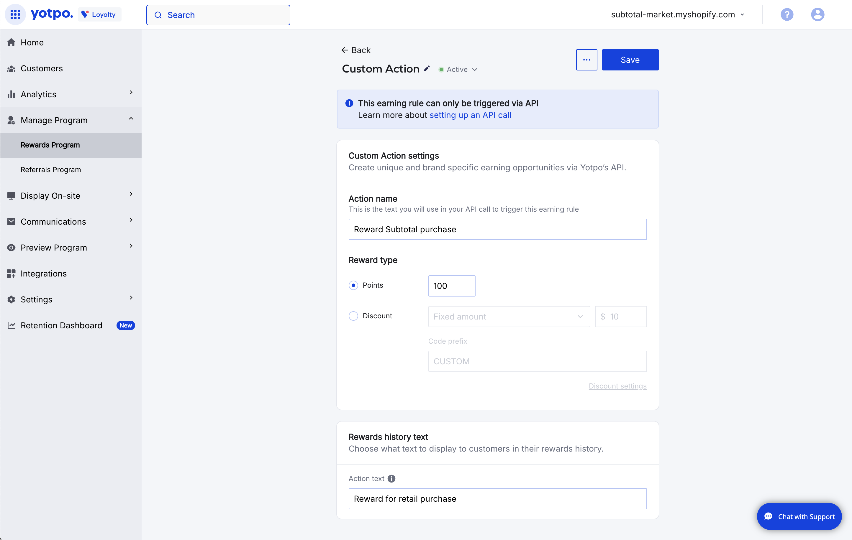 Create a custom action