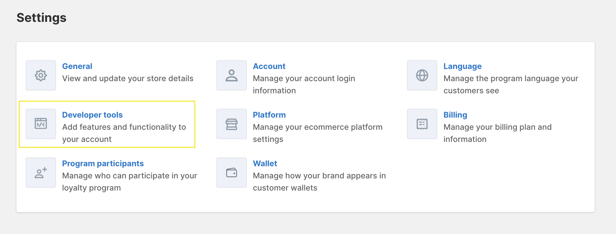 Select Developer Tools