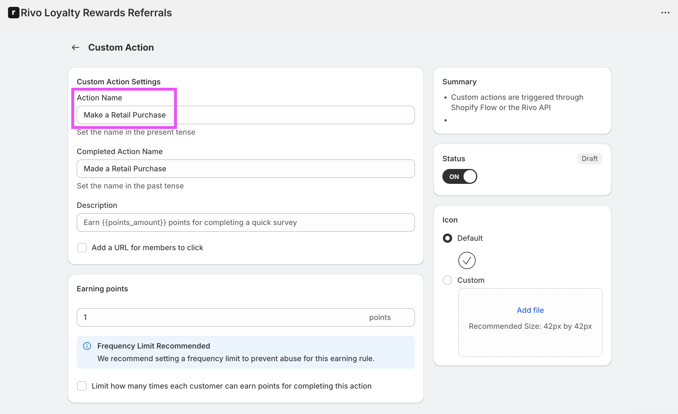 make a retail purchase