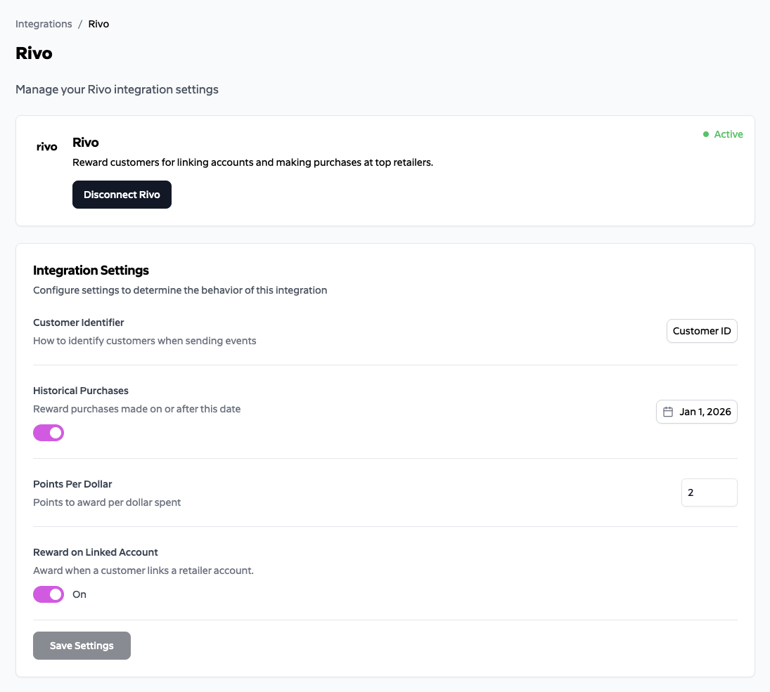 integration configuration