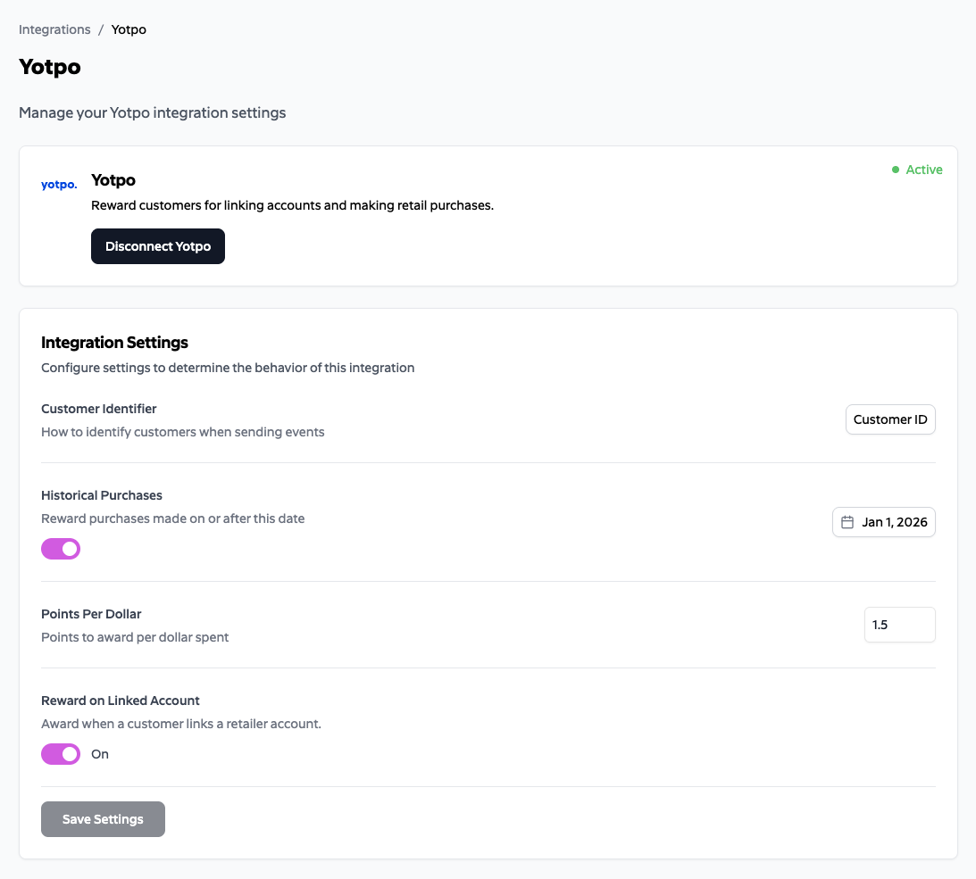integration configuration