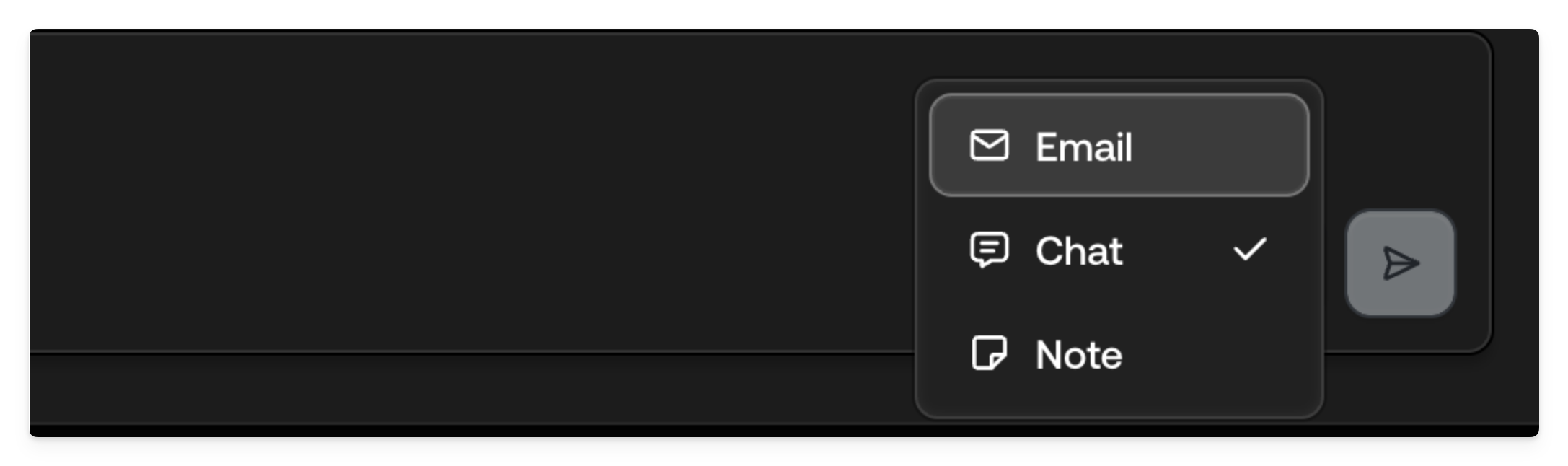 Screenshot of channel switcher
