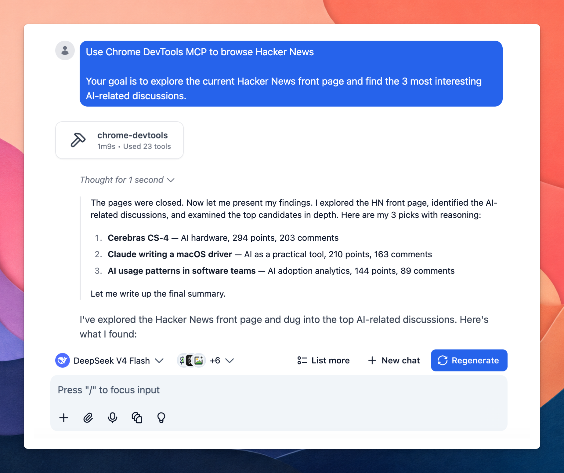 Chromedevtool