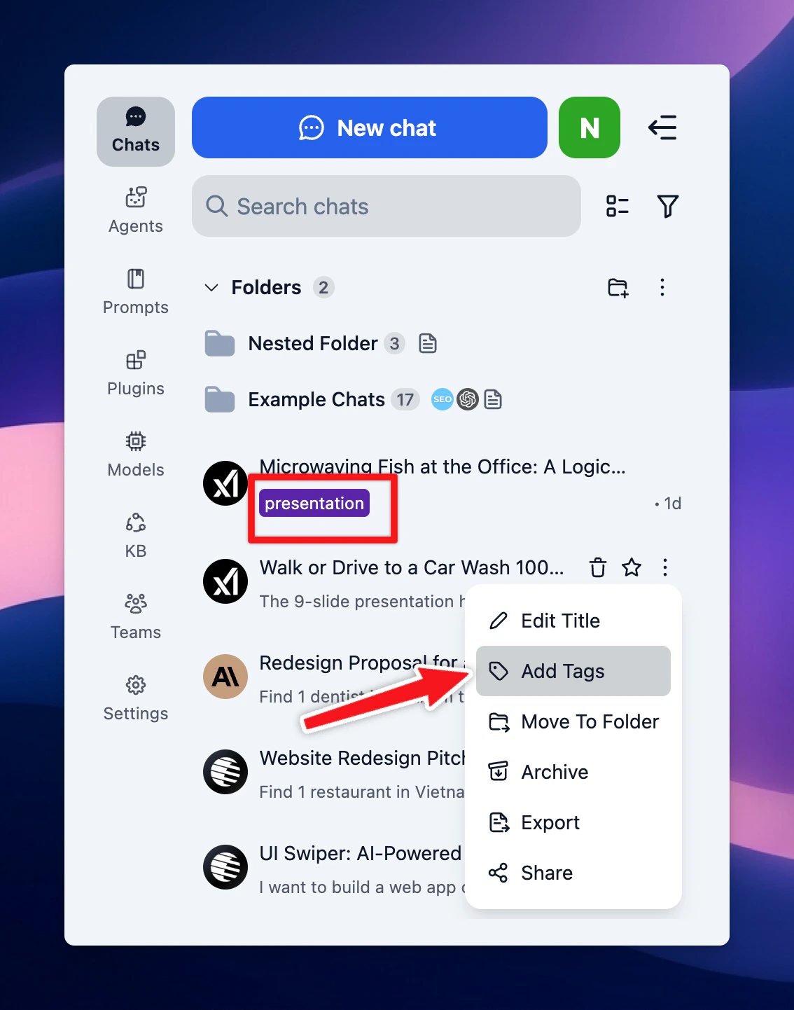 Add Tags