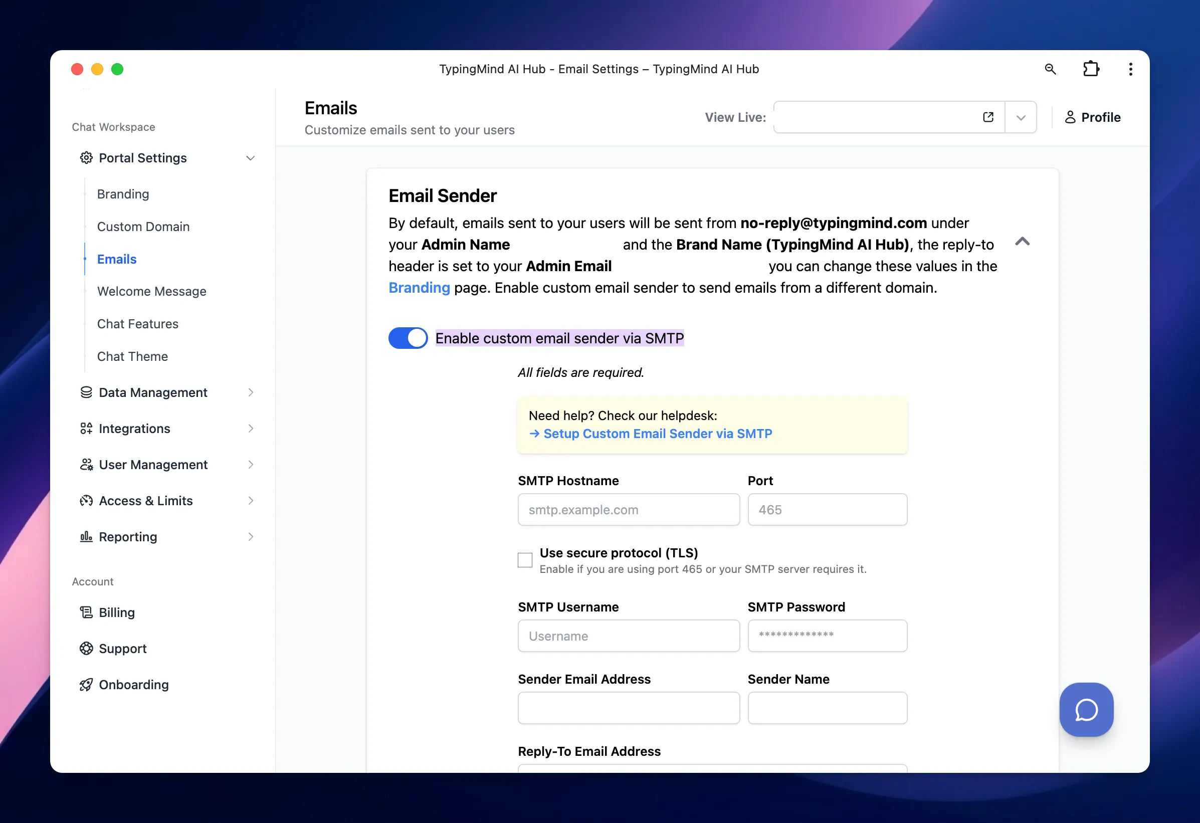 Email Smtp