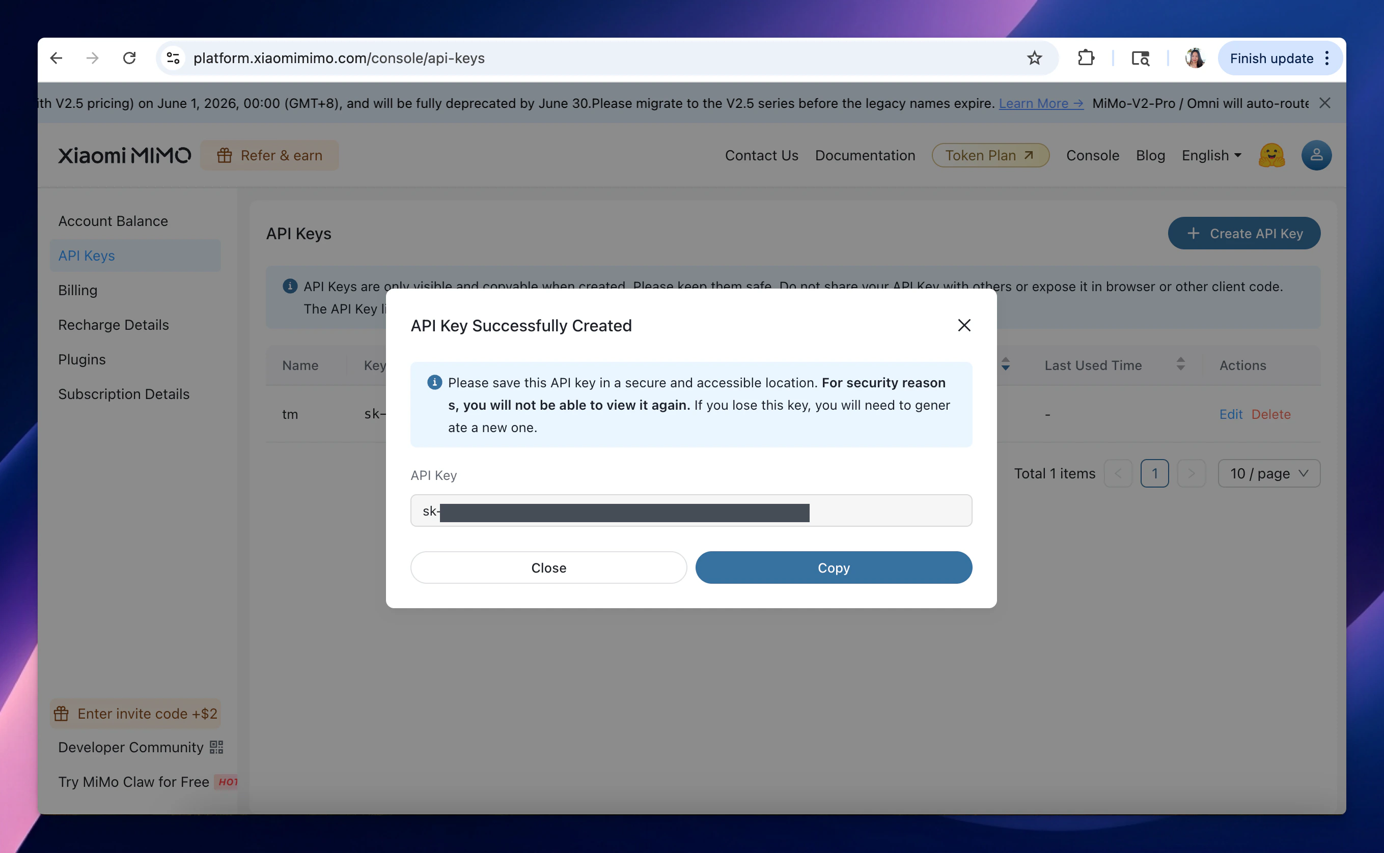 Xiaomi Apikey