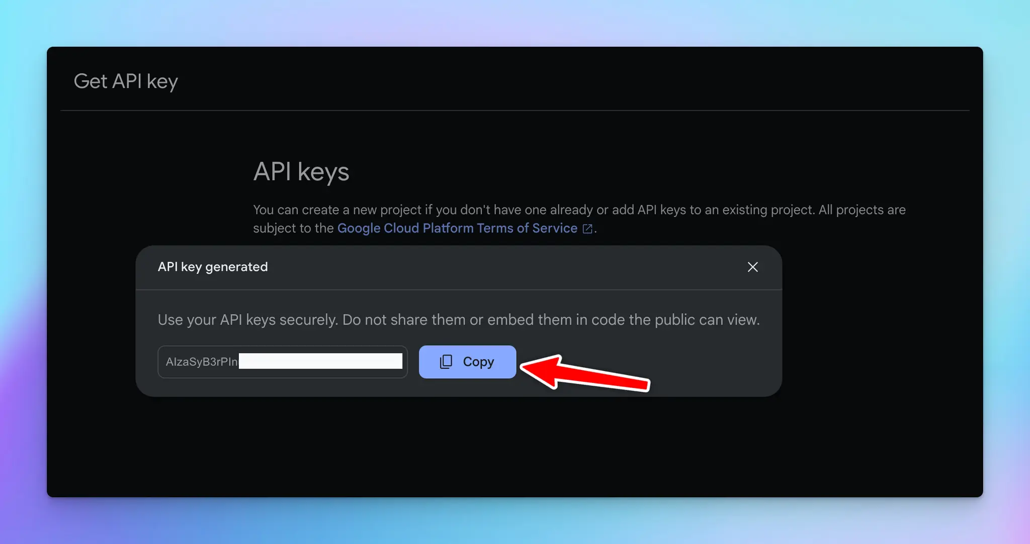 Gg Copy Api Key