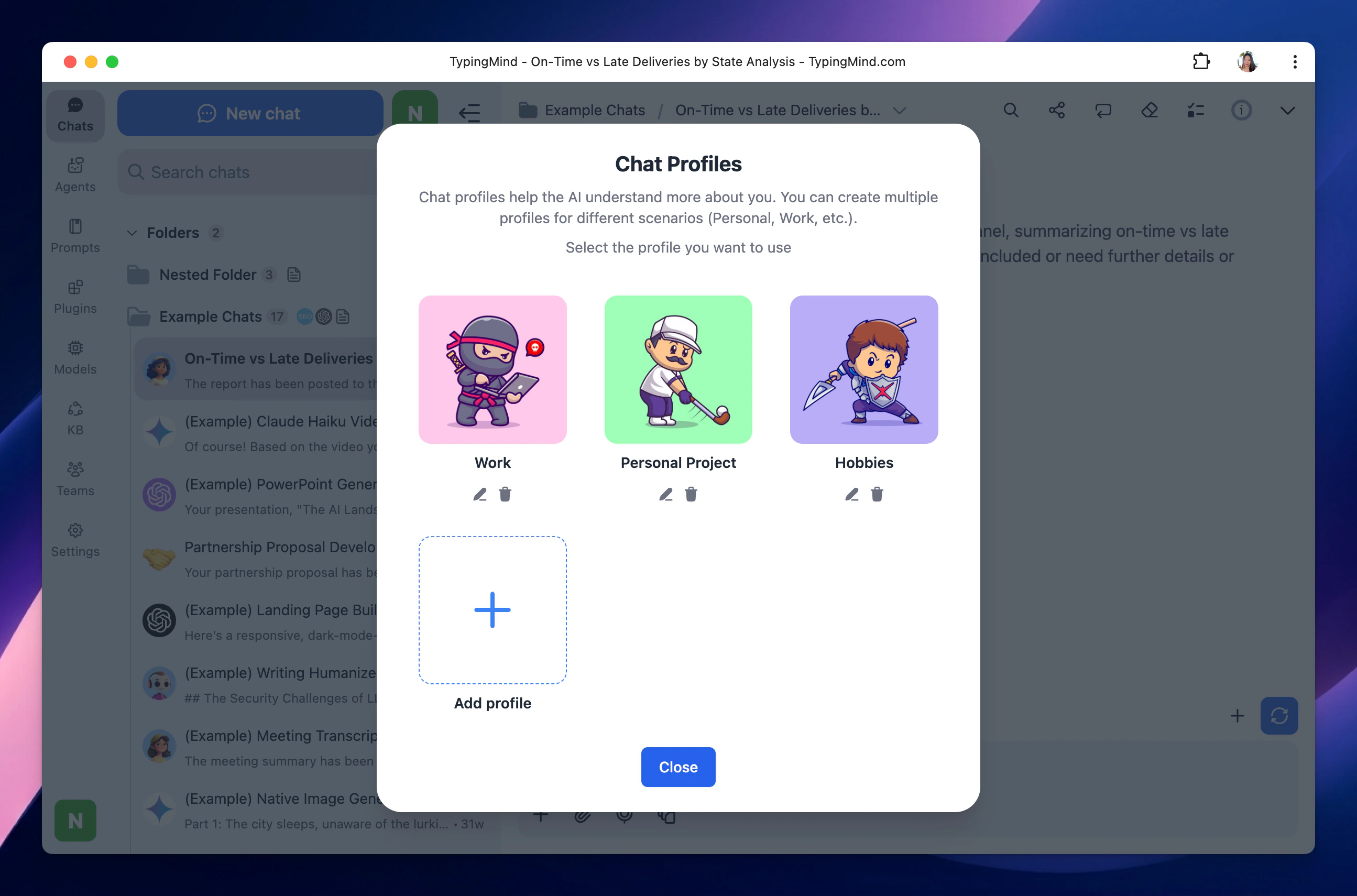 Chat Profiles