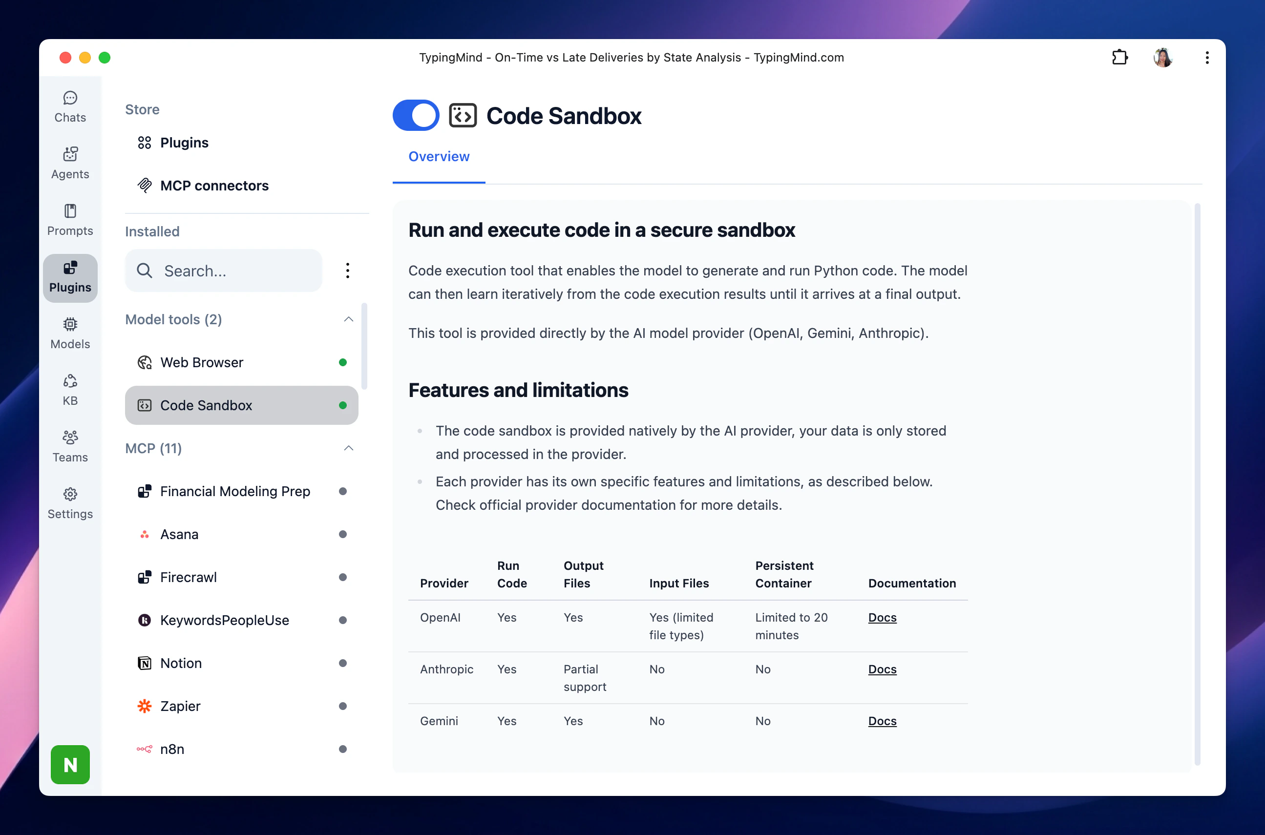 Code Sandbox