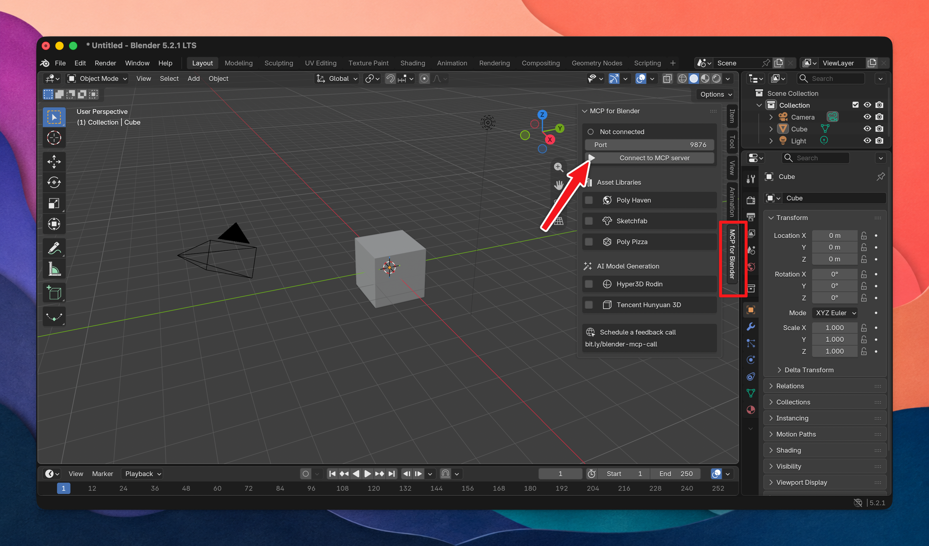 Connect Blender