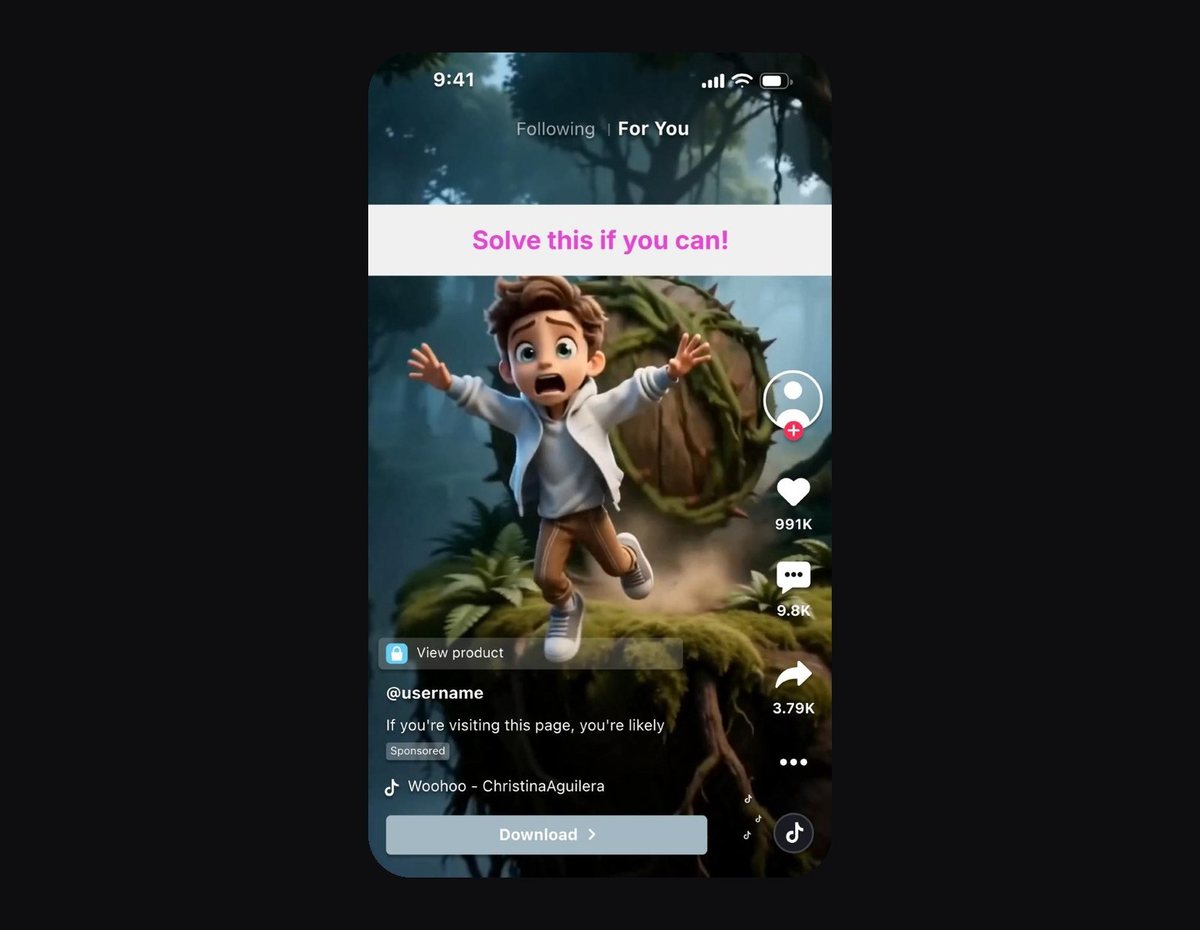 Text moved clear of TikTok's UI